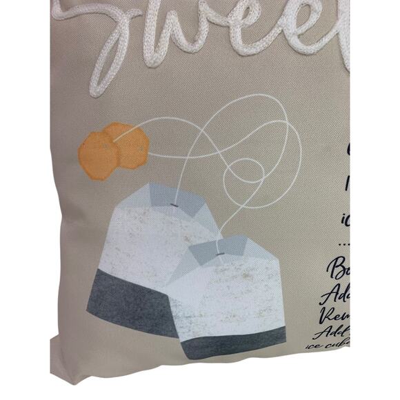 Southern Sweet Tea Throw Pillow Indoor Outdoor 18 Inch Square - Picture 4 of 9